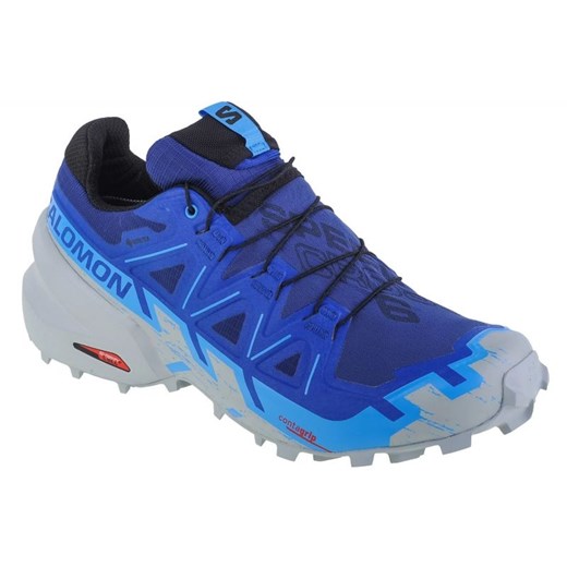 Buty do biegania Salomon Speedcross 6 Gtx 473020 niebieskie ze sklepu ButyModne.pl w kategorii Buty sportowe męskie - zdjęcie 177971029