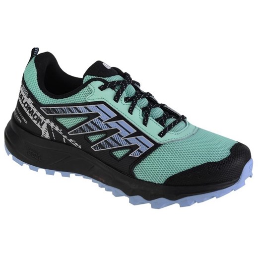 Buty Salomon Wander W 471535 zielone ze sklepu ButyModne.pl w kategorii Buty sportowe damskie - zdjęcie 177971055