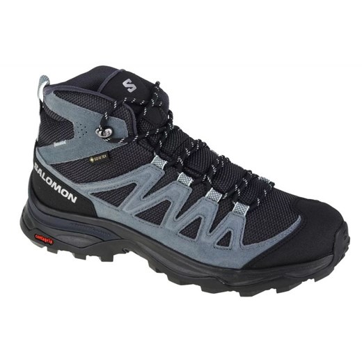 Buty Salomon X Ward Leather Mid Gtx W 471820 czarne ze sklepu ButyModne.pl w kategorii Buty sportowe damskie - zdjęcie 177971057