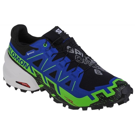 Buty do biegania Salomon Spikecross 6 Gtx M 472687 niebieskie ze sklepu ButyModne.pl w kategorii Buty sportowe męskie - zdjęcie 177971059