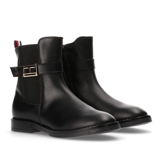Botki Tommy Hilfiger Chelsea Boot Black T4A5-33048-0036999-999 czarne ze sklepu ButyModne.pl w kategorii Botki - zdjęcie 177971135