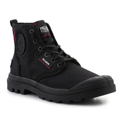 Buty Palladium Pampa Hi Patch 79117-008-M czarne ze sklepu ButyModne.pl w kategorii Buty zimowe męskie - zdjęcie 177971195