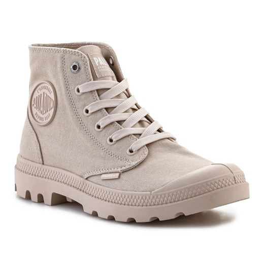 Buty Palladium Mono Chrome 73089-260-M beżowy ze sklepu ButyModne.pl w kategorii Workery damskie - zdjęcie 177971209