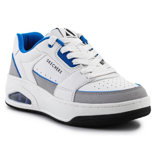 Buty Skechers Uno Court-Low-Post 183140-WBL białe ze sklepu ButyModne.pl w kategorii Buty sportowe męskie - zdjęcie 177971236