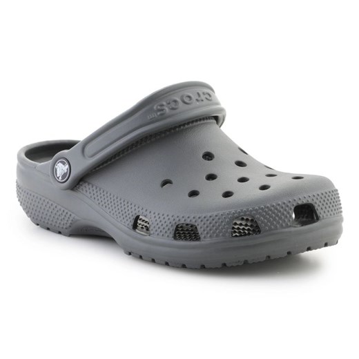 Chodaki Crocs Classic Clog K 206991-0DA szare ze sklepu ButyModne.pl w kategorii Klapki dziecięce - zdjęcie 177971309