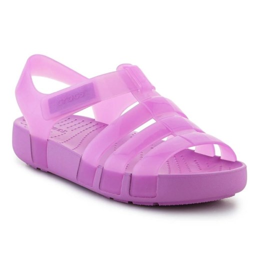 Sandały Crocs Isabella Jelly Sandal 209837-6WQ fioletowe ze sklepu ButyModne.pl w kategorii Sandały dziecięce - zdjęcie 177971336
