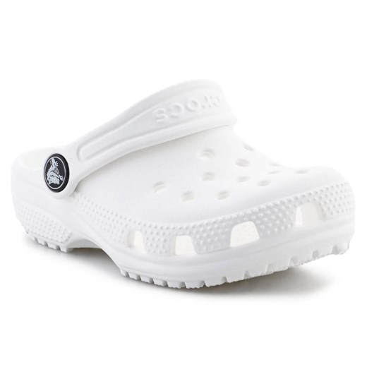 Chodaki Crocs Classic Clog 206990-100 białe ze sklepu ButyModne.pl w kategorii Klapki dziecięce - zdjęcie 177971468