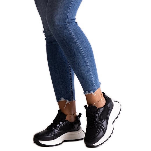 Czarne sneakersy Big Star NN274A106 906 ze sklepu ButyModne.pl w kategorii Buty sportowe damskie - zdjęcie 177971998