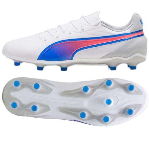 Buty Puma King Match FG/AG 107863 02 białe ze sklepu ButyModne.pl w kategorii Buty sportowe męskie - zdjęcie 177973469