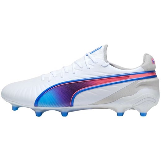 Buty piłkarskie Puma King Ultimate FG/AG 107809 02 białe ze sklepu ButyModne.pl w kategorii Buty sportowe męskie - zdjęcie 177973625