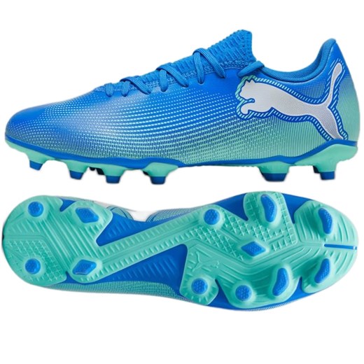 Buty Puma Future 7 Play FG/AG 107939-01 niebieskie ze sklepu ButyModne.pl w kategorii Buty sportowe męskie - zdjęcie 177973648