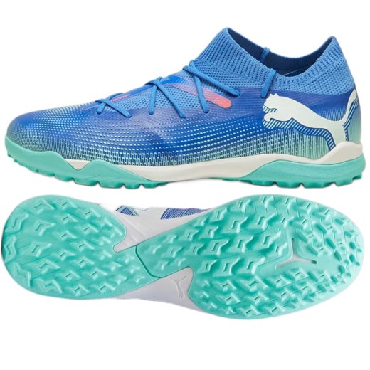 Buty Puma Furure 7 Match Tt 107937-01 niebieskie ze sklepu ButyModne.pl w kategorii Buty sportowe męskie - zdjęcie 177973649