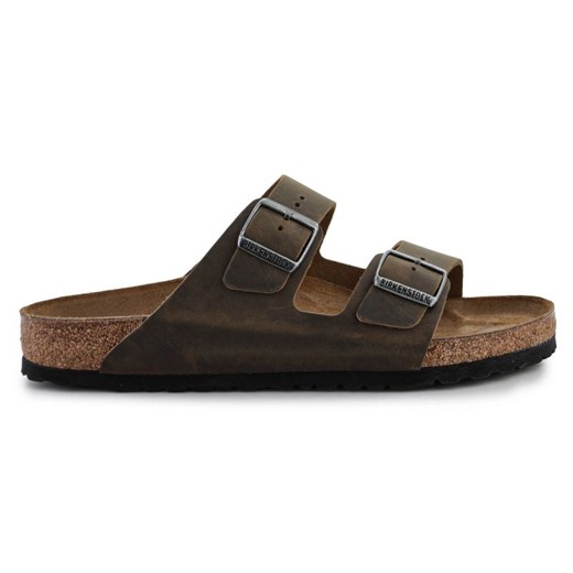 Klapki Birkenstock Arizona 1027022 brązowe ze sklepu ButyModne.pl w kategorii Klapki męskie - zdjęcie 177973855