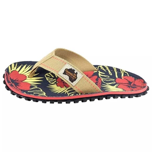 Japonki Gumbies Islander Denim Hibiscus GU-FFISL109 wielokolorowe ze sklepu ButyModne.pl w kategorii Klapki damskie - zdjęcie 177974076
