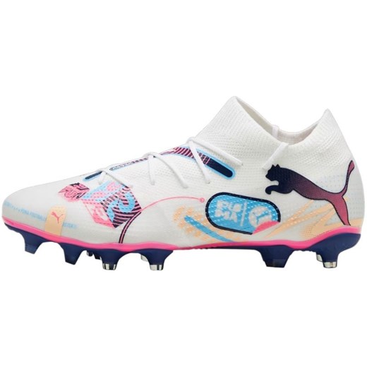 Buty piłkarskie Puma Future 7 Match Vol. Up FG/AG M 108074 01 białe ze sklepu ButyModne.pl w kategorii Buty sportowe męskie - zdjęcie 177974085