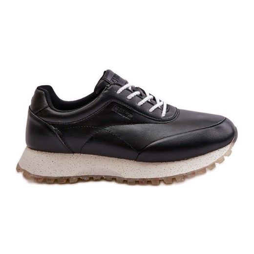 Damskie Sneakersy Buty Sportowe Z Eko Skóry Big Star OO274024 Hi-Poly System Czarne ze sklepu ButyModne.pl w kategorii Buty sportowe damskie - zdjęcie 177974175