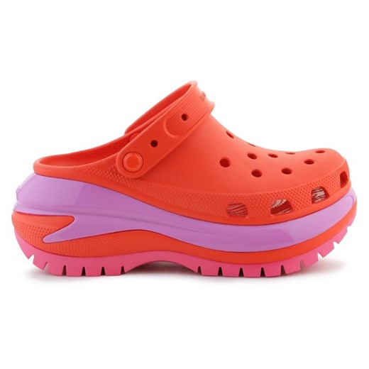 Klapki Crocs Mega Crush Clog 207988-84J pomarańczowe ze sklepu ButyModne.pl w kategorii Klapki damskie - zdjęcie 177974399