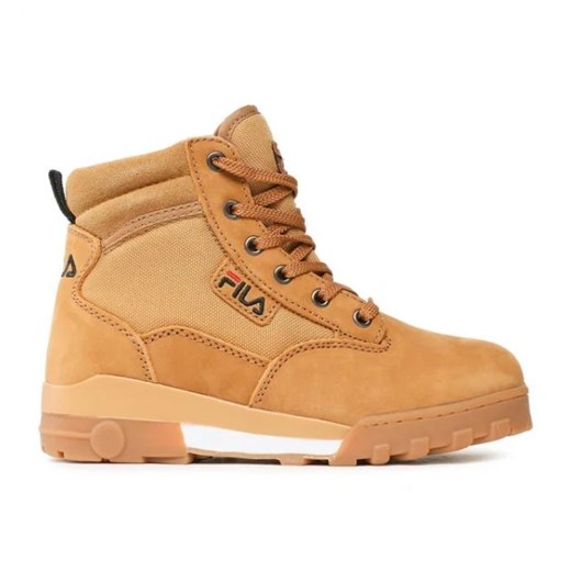 Buty Fila Grunge Ii Mid Wmn FFW0217-23015 żółte ze sklepu ButyModne.pl w kategorii Buty trekkingowe dziecięce - zdjęcie 177974418