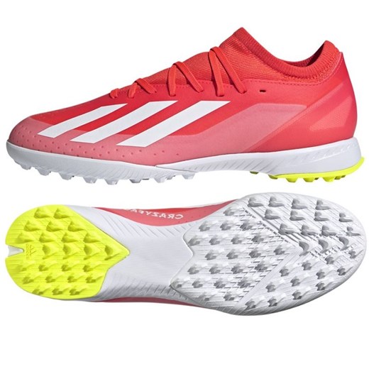 Buty piłkarskie adidas X Crazyfast League Tf IF0699 czerwone ze sklepu ButyModne.pl w kategorii Buty sportowe męskie - zdjęcie 177974456