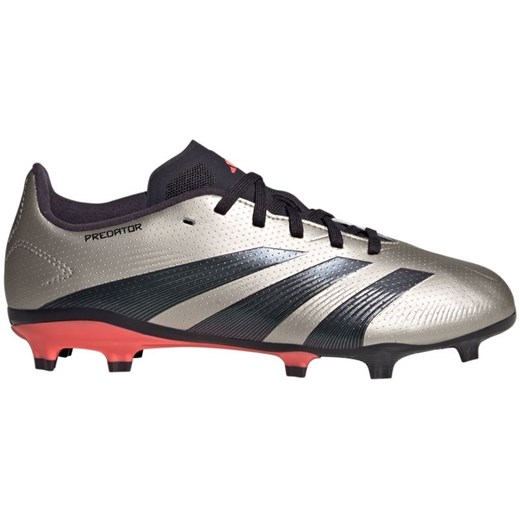 Buty piłkarskie adidas Predator League Fg IF6354 srebrny ze sklepu ButyModne.pl w kategorii Buty sportowe dziecięce - zdjęcie 177974507
