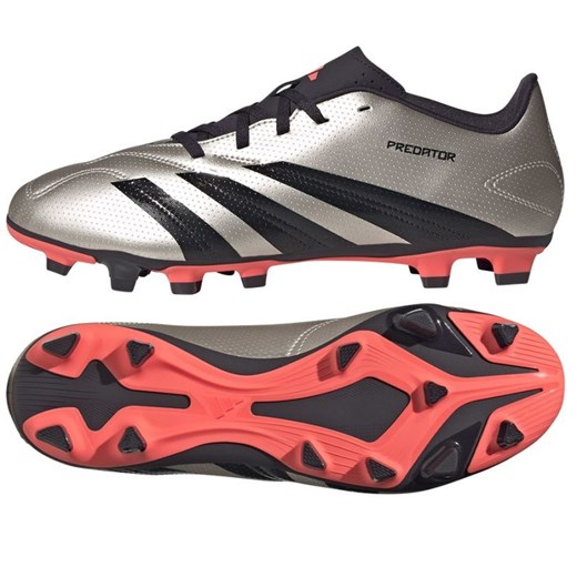 Buty piłkarskie adidas Predator Club FxG IF6341 srebrny ze sklepu ButyModne.pl w kategorii Buty sportowe męskie - zdjęcie 177974518