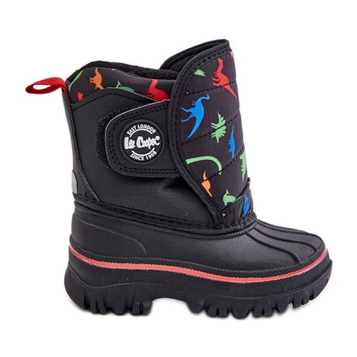 Śniegowce Dziecięce Na Rzep Lee Cooper LCJ-24-44-2861K Czarne ze sklepu ButyModne.pl w kategorii Buty zimowe dziecięce - zdjęcie 177975098