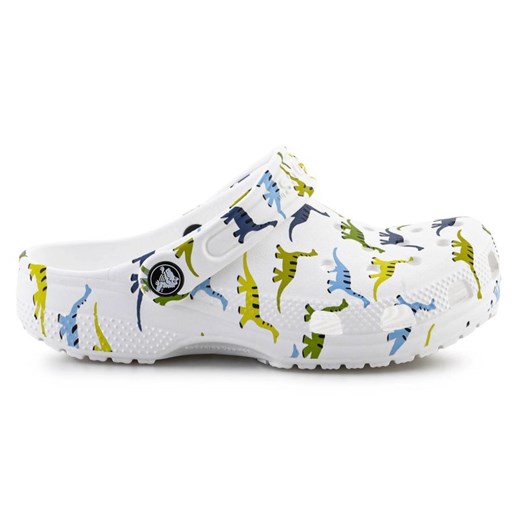 Chodaki Crocs Classic Character Print Clog 209695-9DH białe ze sklepu ButyModne.pl w kategorii Klapki dziecięce - zdjęcie 177976406