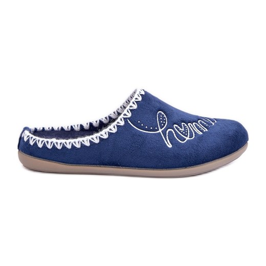 Obuwie Domowe Kapcie Damskie Inblu GF000026 Granatowe niebieskie Inblu 40 ButyModne.pl