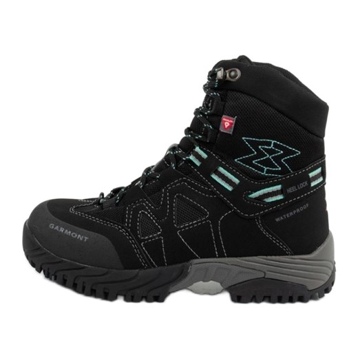 Buty trekkingowe Garmont Momentum Wp 001535 czarne ze sklepu ButyModne.pl w kategorii Buty trekkingowe dziecięce - zdjęcie 177976686