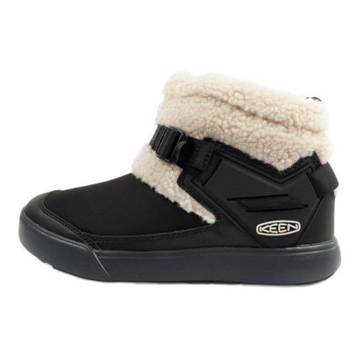 Buty śniegowce Keen Hoodromeo Mini 1026799 czarne ze sklepu ButyModne.pl w kategorii Śniegowce damskie - zdjęcie 177976726