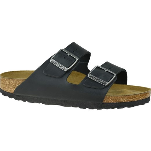 Klapki Birkenstock Arizona Nu Oiled Sfb 752483 czarne ze sklepu ButyModne.pl w kategorii Klapki damskie - zdjęcie 177977286