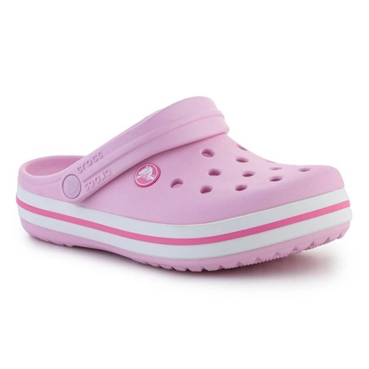Klapki CROCS Crocband Clog K Ballerina Pink 207006-6GD różowe Crocs 30 ButyModne.pl