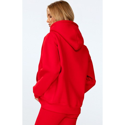 Bluza damska z kapturem czerwona Oseye, Kolor czerwony, Rozmiar S, DKaren ze sklepu Primodo w kategorii Bluzy damskie - zdjęcie 178011109