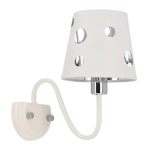Biały metalowy kinkiet ścienny - D218 P0-S30 ze sklepu Edinos.pl w kategorii Lampy ścienne - zdjęcie 178013366