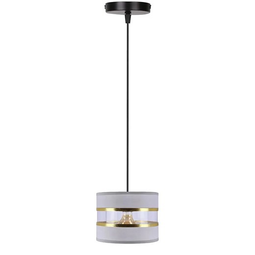Szara pojedyncza lampa wisząca - D253 Z8-F05 ze sklepu Edinos.pl w kategorii Lampy wiszące - zdjęcie 178013389