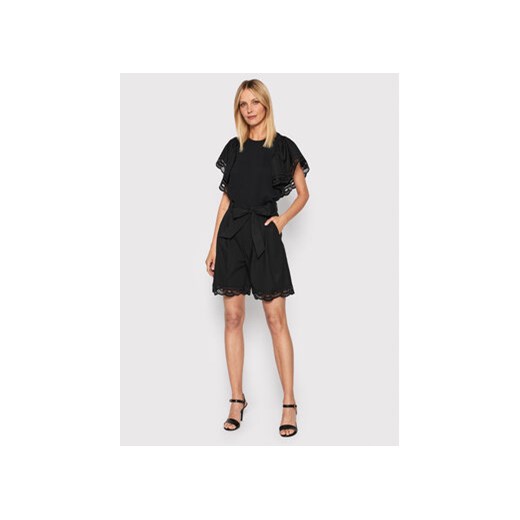 TWINSET Szorty materiałowe 221TT2136 Czarny Loose Fit Twinset 38 MODIVO