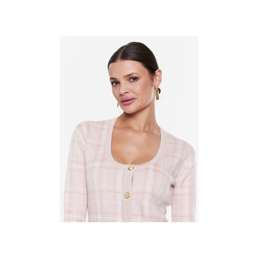 Elisabetta Franchi Sukienka dzianinowa AM-62A-16E2-V550 Różowy Slim Fit Elisabetta Franchi 42 MODIVO