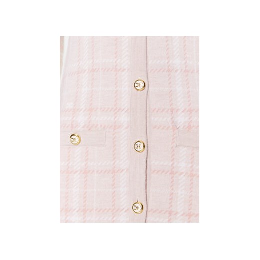 Elisabetta Franchi Sukienka dzianinowa AM-62A-16E2-V550 Różowy Slim Fit Elisabetta Franchi 42 MODIVO