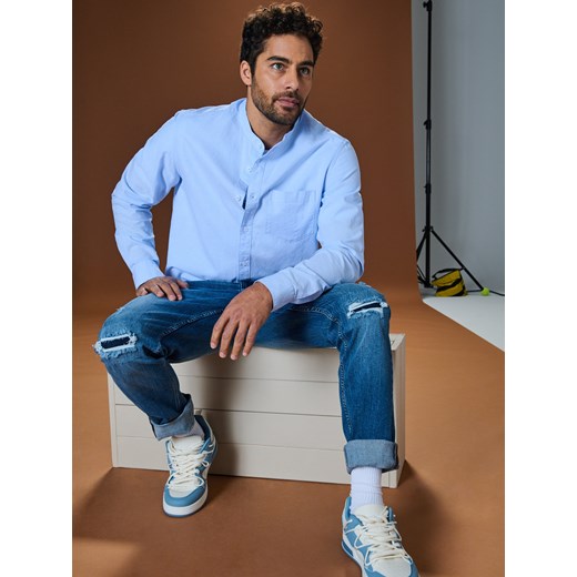 Sinsay - Koszula z długim rękawem - błękitny Sinsay M Sinsay