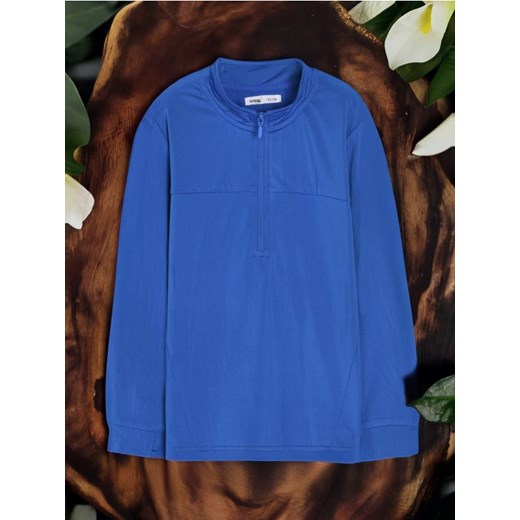 Sinsay - Koszulka z długimi rękawami ACTIVE - niebieski ze sklepu Sinsay w kategorii T-shirty chłopięce - zdjęcie 178028238