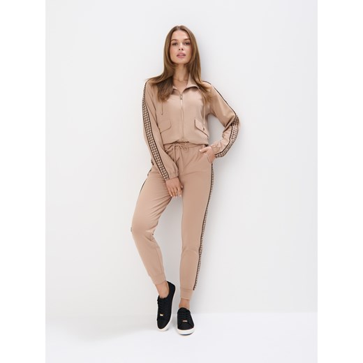 Mohito - Bluza z zamkiem - beżowy ze sklepu Mohito w kategorii Bluzy damskie - zdjęcie 178029025