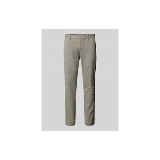 Spodnie o kroju tapered fit ze szlufkami na pasek model ‘MARK’ ze sklepu Peek&Cloppenburg  w kategorii Spodnie męskie - zdjęcie 178029678