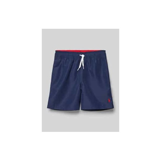 Spodenki kąpielowe z wyhaftowanym logo ze sklepu Peek&Cloppenburg  w kategorii Kąpielówki chłopięce - zdjęcie 178029728