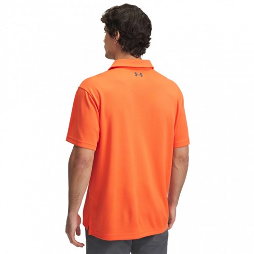Męska koszulka polo Under Armour Tech Polo - pomarańczowa ze sklepu Sportstylestory.com w kategorii T-shirty męskie - zdjęcie 178029797
