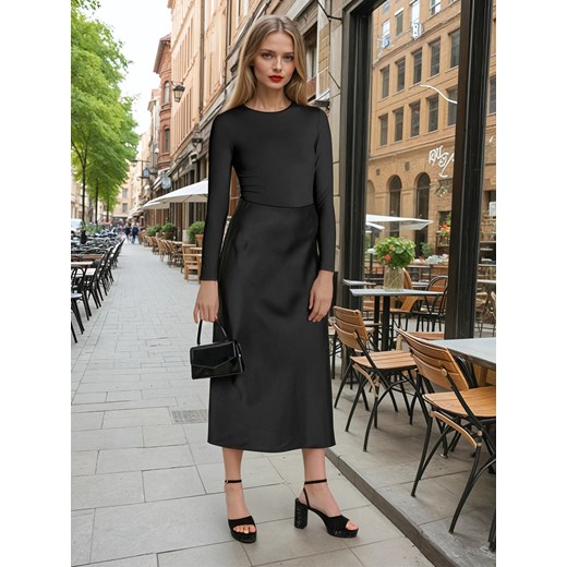 Sinsay - Body z długimi rękawami - czarny Sinsay XXS Sinsay