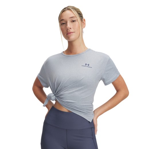 Damska koszulka treningowa Under Armour UA Vanish Energy SS 2.0 - szara ze sklepu Sportstylestory.com w kategorii Bluzki damskie - zdjęcie 178032887