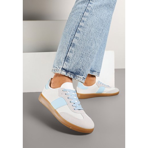 Biało-Niebieskie Sneakersy Tenisówki w Kultowym Stylu Neolithaen ze sklepu renee.pl w kategorii Buty sportowe damskie - zdjęcie 178033286