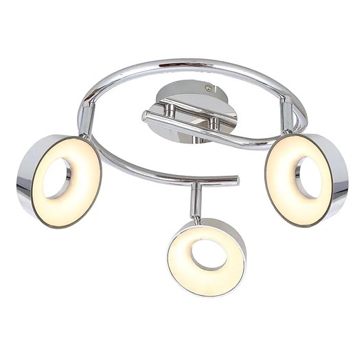 Chromowana lampa sufitowa z regulacją - D234-Ladam ze sklepu Edinos.pl w kategorii Lampy sufitowe - zdjęcie 178034255