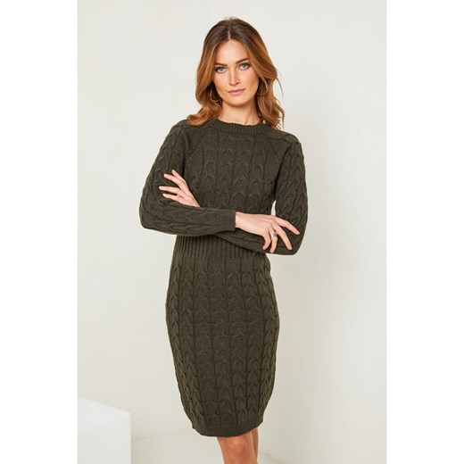 Sukienka So Cachemire z wełny 