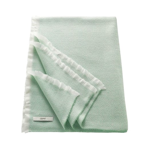 ESPRIT Pled &quot;Herringbone&quot; w kolorze zielonym ze sklepu Limango Polska w kategorii Koce i pledy - zdjęcie 178037477